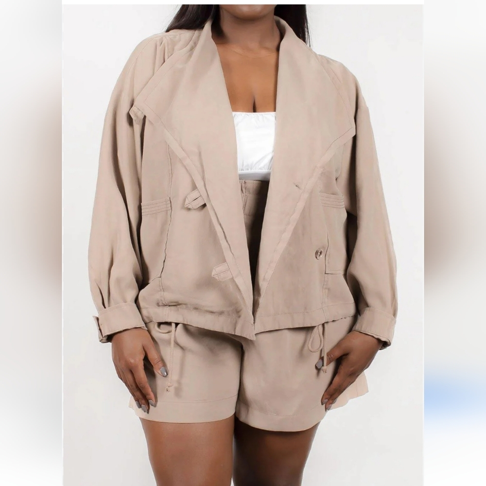 Mauby Women's Tan Jacket Size 1X Jacket Only